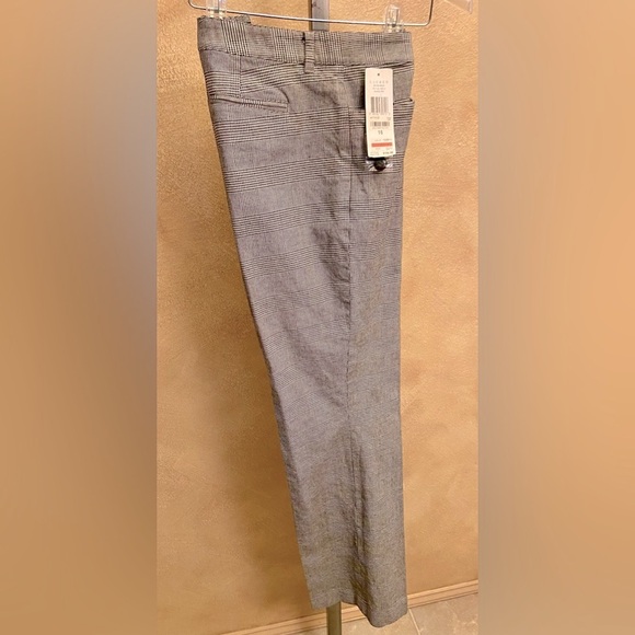 NWT Women’s 16 Lauren Ralph Lauren style Adelle, Black & Cream Plaid Trousers - Picture 3 of 6